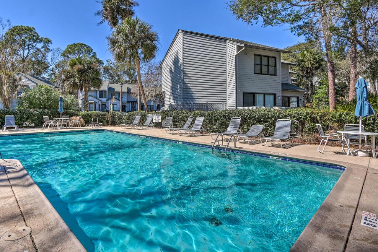 Coastal Oasis With Pool - Walk To Coligny Beach Park Hilton Head Island Esterno foto